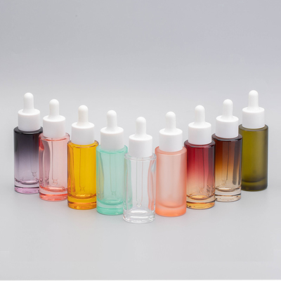 Acid Etch Decal Eye Dropper Glass Essential Oil Bottles OEM ODM