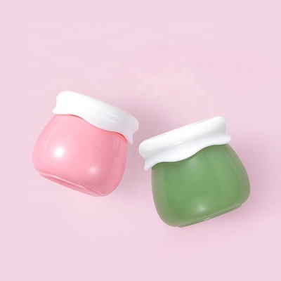 Acrylic Plastic Frosting Plastic Cosmetic Jars with White Lid for Cream Lip scrub Container