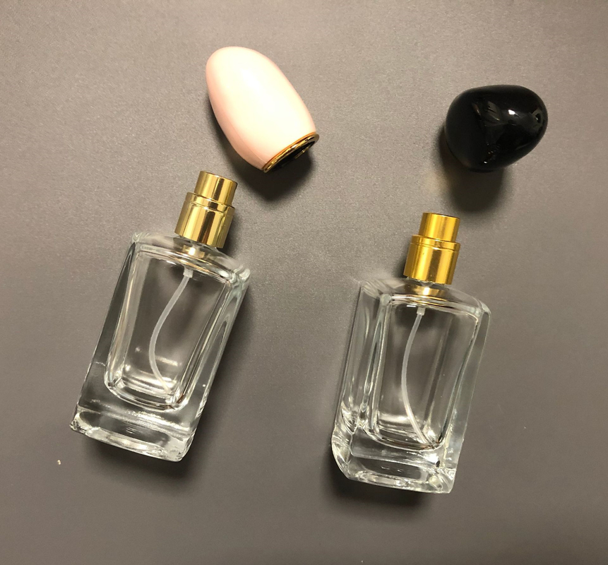 Cosmetic 50ml Perfume Spray Bottle Delicate Crown Cap Recyclable Filling