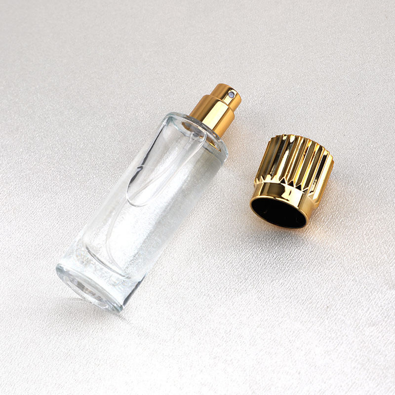 Glass 30ml Perfume Spray Empty Bottle Refillable Rectangle Clear