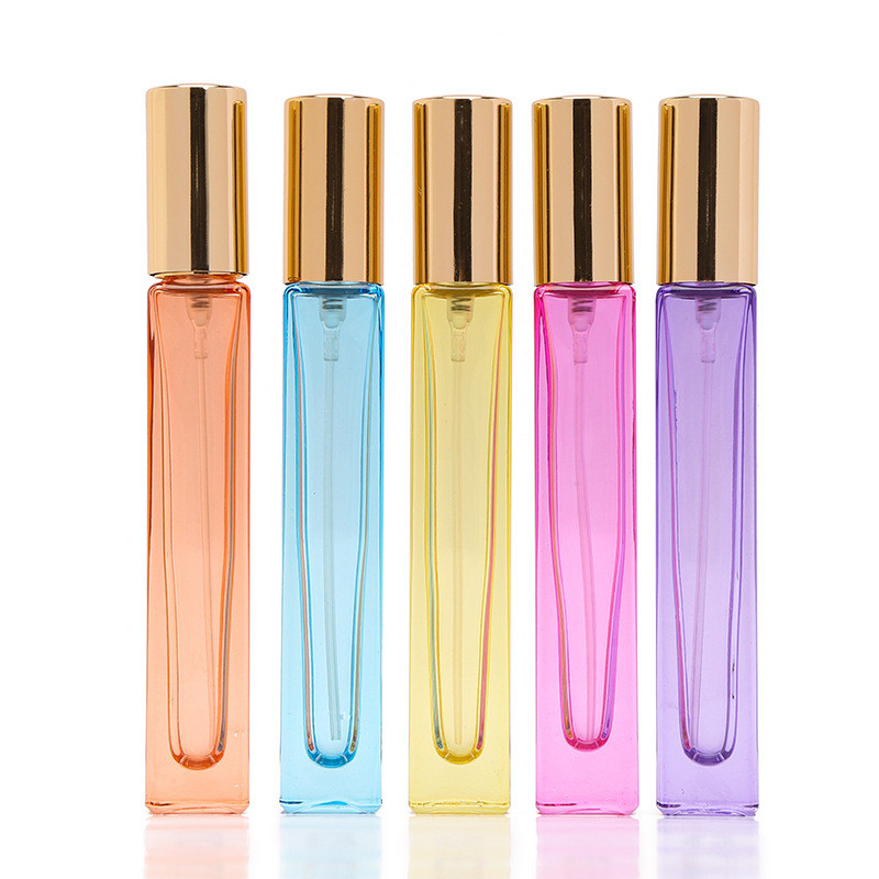 Spot Square Spray Perfume Glass Bottle 10ml Clear