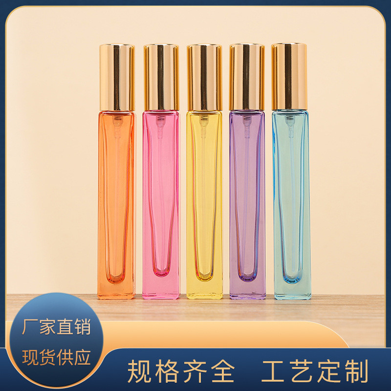 Spot Square Spray Perfume Glass Bottle 10ml Clear
