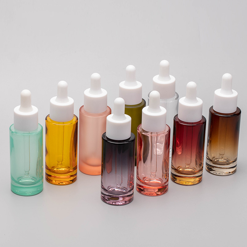 Acid Etch Decal Eye Dropper Glass Essential Oil Bottles OEM ODM