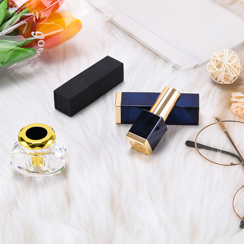 metal square  Empty Lipstick Tube refillable 4g lipstick tube for lipstick packing