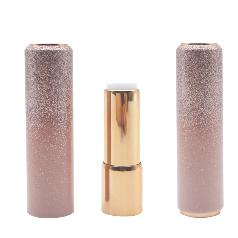 MSDS Private Label Rose Gold Empty Lipstick Tube Container Offset Printing