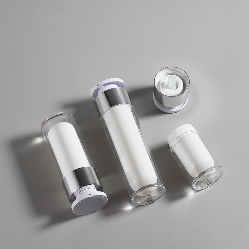 Screen Printing ABS Lock Pump 30ml Airless Bottle Cosmetic Packaging